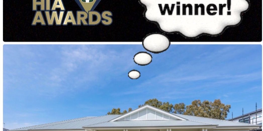 Winner!!!. We’re thrilled to have received the award for HIA Southern NSW and AC...
